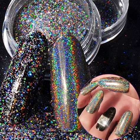 02g Born Queen Holographic Rainbow Powder Flakes Super Shine Holo