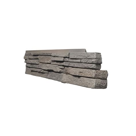 Quality Stone Stacked Stone Right Corners Grey Blend 4 Pack Qsssg