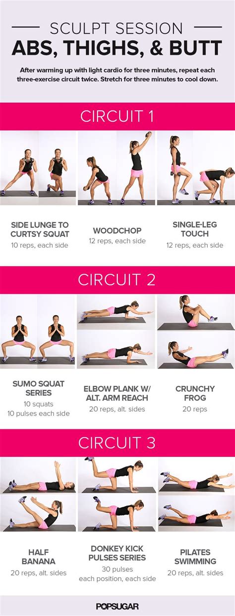 Workout To Tone Abs Thighs And Butt Popsugar Fitness Australia