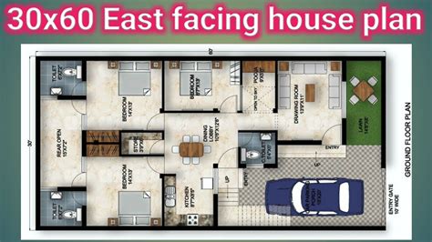 3060 East Facing House Plans 30 By 60 Ka Ghar Ka Naksha 1800 Sqft