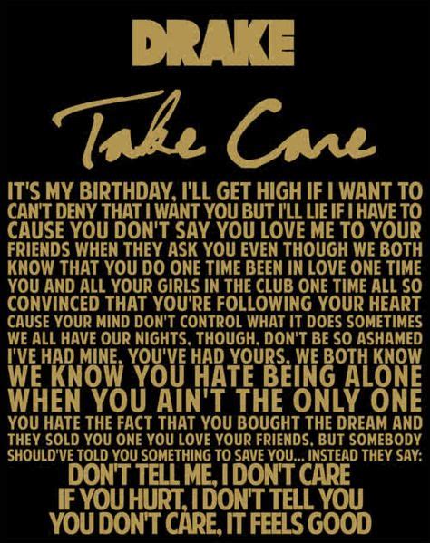 Its My Birthday Ill Get High If I Want To Drake Take Care Lyrics