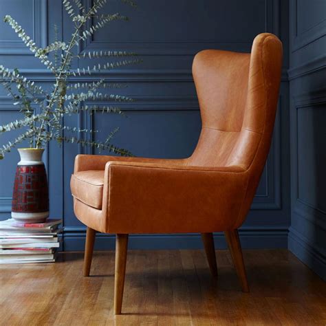 See more ideas about leather wing chair, wing chair, chair. Erik Leather Wing Chair | west elm UK