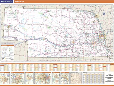 Nebraska Wall Map By Rand Mcnally Mapsales