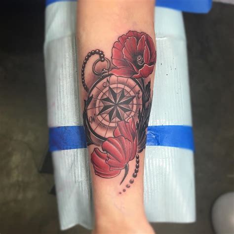 75 Rose And Compass Tattoo Designs And Meanings Choose Yours2018