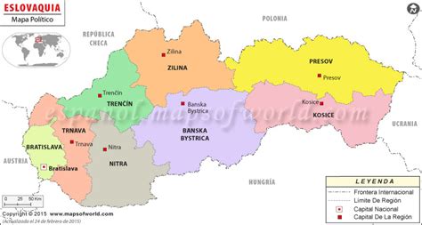 Mapa de república checa para colorear, pintar e imprimir. Eslovaquia Mapa, Mapa de Eslovaquia