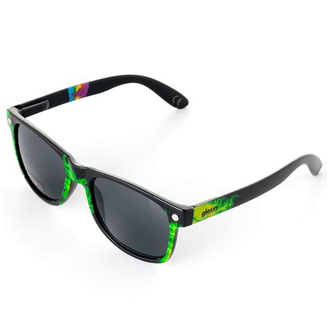 Glassy Sunhaters Reyes Sunglasses Green Tie Dye At Skate Pharm