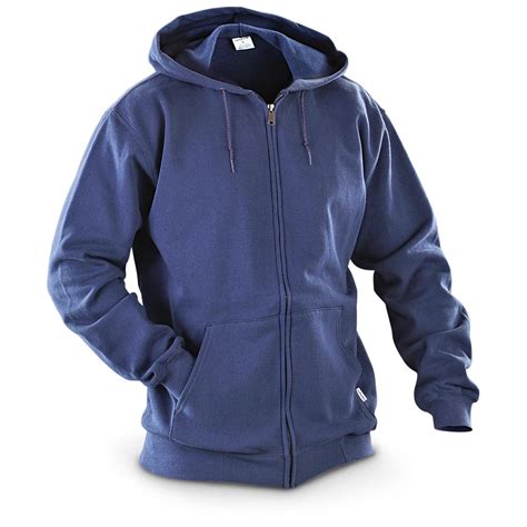 Carhartt Full Zip Lightweight Hooded Sweatshirt Navy 223000