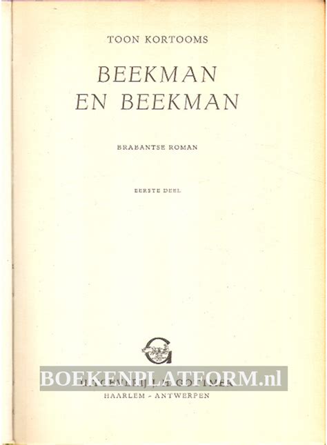 Beekman En Beekman I Boekenplatform Nl