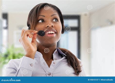 Call Center Woman Stock Image Image Of Chat People 45015137