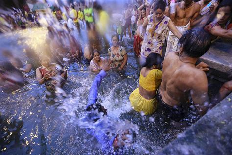 Kumbh Mela Thousands Bathe In Godavari River At Start Of Ancient Hindu Festival In Nashik