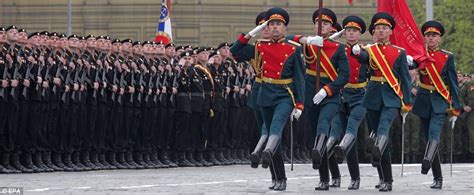 Russia Victory Day Female Police Cadets Among 20000 On Parade Daily