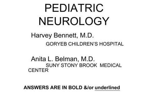 Ppt Pediatric Neurology Powerpoint Presentation Free Download Id