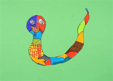 Schlange: Schlange von Maxi (8) - Collage - Kikunst, Kinderbilder im ...
