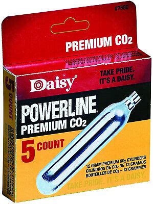 Daisy Powerline Cartridges Premium Co Cylinders Count Airgun