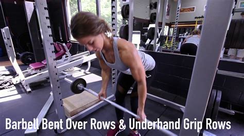 Barbell Bent Over Rows Underhand Grip Rows Youtube