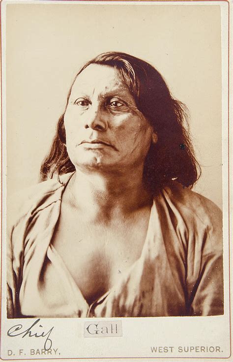 Chief Gall Hunkpapa Lakota Cabinet Card Photograph Painting By Artistic