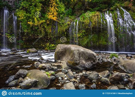 Mossbrae Falls In Northern California Stock Photo Image Of Light