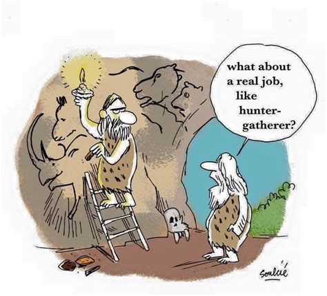 Funny Caveman Cartoons Dessin Humour Grotte Chauvet Blagues Scientifiques