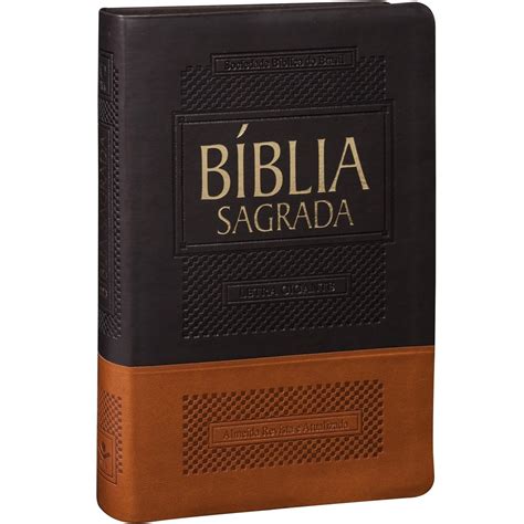 Bíblia Sagrada Letra Gigante Luxo Almeida Revista Atualizada R 5429