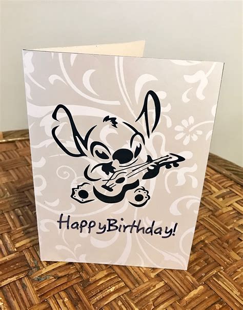 Lilo And Stitch Birthday Card Ideas Happy Birthday Stitch Greeting Card By Falchi Redbubble