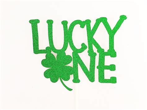 Lucky One Cake Topper Lucky One First Birthday Shamrock Etsy