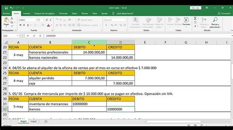 Ejercicios De Asientos Contables Resueltos En Excel Actualizado My