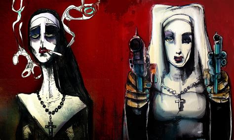 Nuns With Guns By Crnorizlatea On DeviantArt