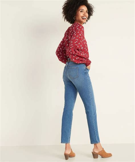 Old Navys Power Slim Straight Jeans Are Super Flattering And On Sale
