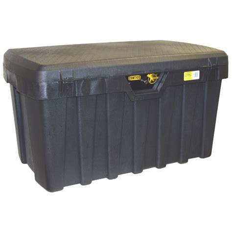 Contico Contico 53 Gallon Black Plastic Storage Trunk At