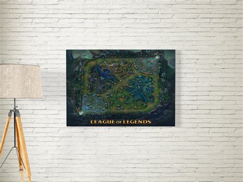 Summoners Valley Map League Of Legends Map League Of Legends Poster
