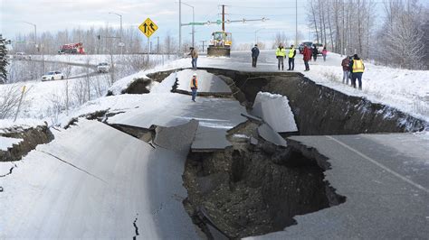 Alaska Earthquake Photos Show Damage To Roads Businesses In And