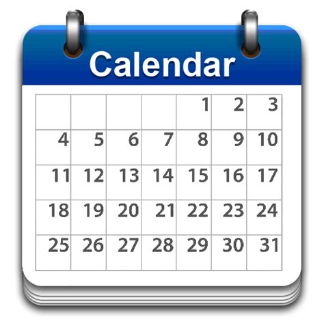 Calendar Clip Art Png Printable Calendar 2023