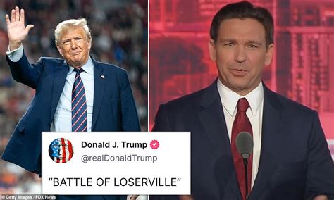 Trump Mocks Battle Of Loserville Desantis Newsom Debate Daily Mail
