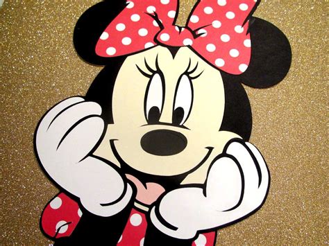 Big Minnie Mouse Die Cut Disney Embellishment Scrapbooking