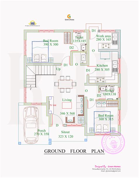 This time we present 3 bedroom budget villa in 1324 sq.ft with sit out, formal living, dining room… 4BHK floor plan and elevation in 5 cent in 2020 ...