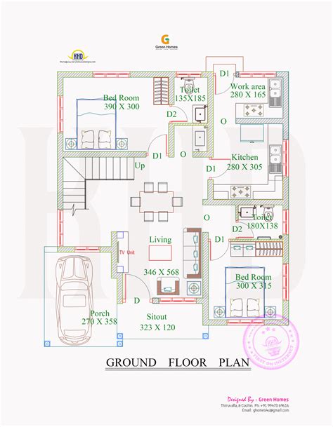 This time we present 3 bedroom budget villa in 1324 sq.ft with sit out, formal living, dining room… 4BHK floor plan and elevation in 5 cent in 2020 ...