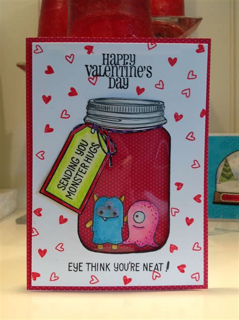 Valentines Day Mason Jar Card For Henry And Sophia Created By Irene