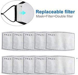 Replacement PM2.5 Filters for Face Masks