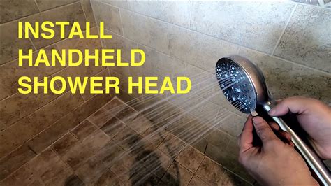 How To Install Handheld Shower Head Youtube