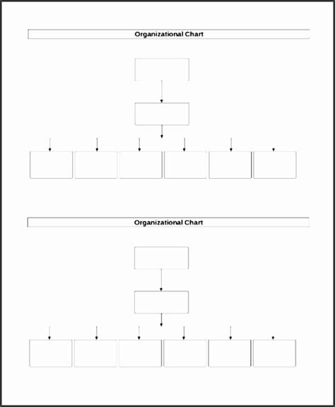 Editable Blank Organizational Chart Template