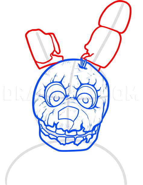 How To Draw Springtrap From Five Nights At Freddys 3 Step By Step