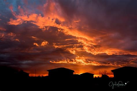 Fiery Sunrise After The Storm By Juliepea77