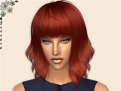 The Sims Resource Hair Set 6 5 Red