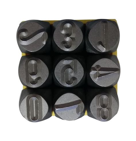 kit marcador punção alfabeto números 2mm brasfort pietrofort ferramentas