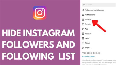 How To Hide Instagram Followers Following List Youtube