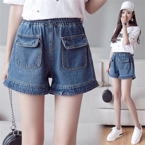 5xl Plus Big Size Denim Jeans Shorts Women Summer Style 2018 Feminina