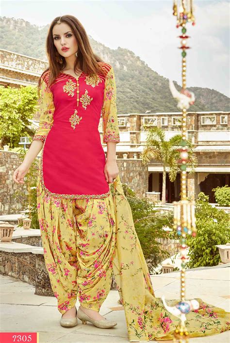 Fashionnow Pink Cotton Patiala Salwar Kameez Indian Fashion Fashion Dress Sewing Patterns