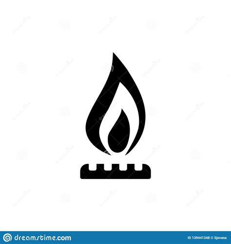 Natural Gas Icon Or Sign Stock Vector Illustration Of