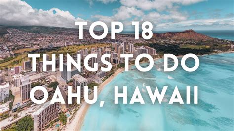 Top 18 Things To Do Oahu Hawaii 4k Youtube