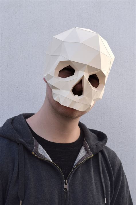 Papercraft Skull Mask Template